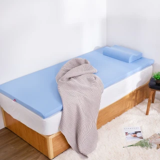【Hokun】透氣排汗5公分記憶床墊單人3x6.2尺(台灣製 3M吸濕排汗布套)