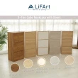 【LiFArt】日系簡約附門三層收納櫃-多色可選(MIT/附門櫃/收納櫃/組合櫃)