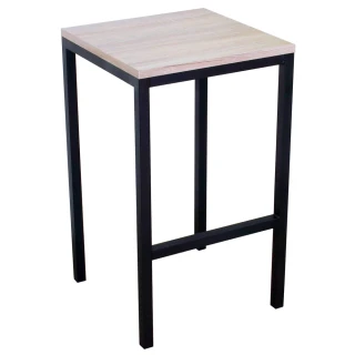 【美佳居】木製桌面[鋼管腳]角落邊桌/置物架/盆栽架(四色可選)