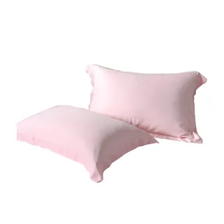 【Betrise】抗菌天絲素色歐式壓框薄枕套-澄花靜開(乙對)