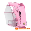 【COUGAR 美洲獅】CONQUER MINI PINK 開放式電腦機殼 鋼化玻璃(鋁合金架構機箱 機殼)