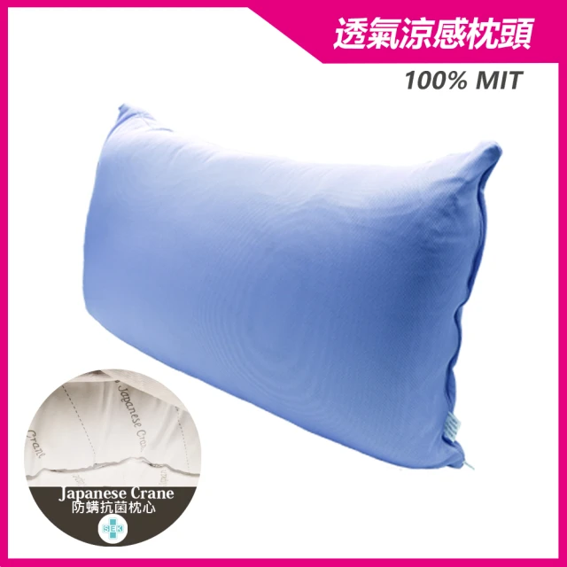 【MAEMS】吸濕排汗涼感枕頭/透氣涼感枕/台灣製造MIT(附枕套)