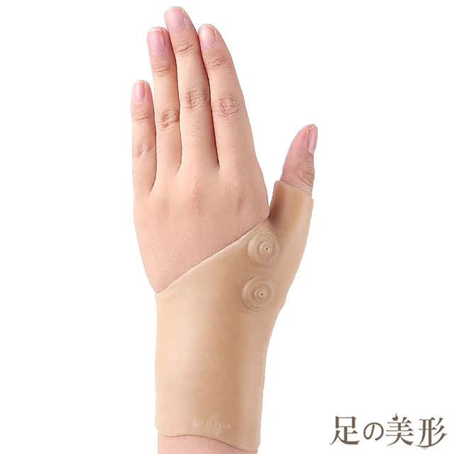 【足的美形】矽膠拇指磁石護腕固定帶(1入)
