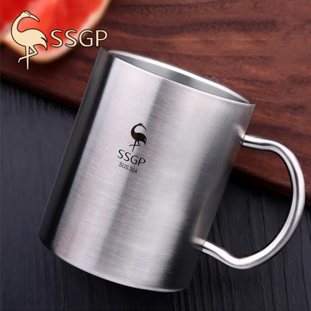 【CS22】304不鏽鋼隔熱附蓋隨手杯(286ml鋼杯)