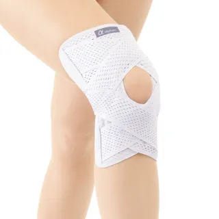 【日本Alphax】日本製 醫護膝蓋支撐固定帶 一入 3L(大尺寸 護膝 彈性支撐)