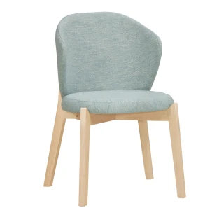 【BODEN】米堤克藍色布餐椅/單椅