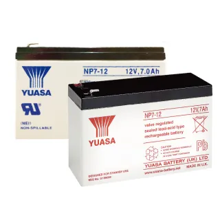 【湯淺】YUASA湯淺 NP7.2-12閥調密閉式鉛酸電池-12V7Ah(不漏液 免維護 高性能 壽命長)