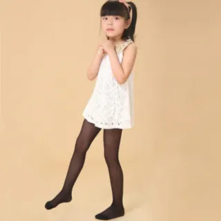 【橘魔法】女童薄款絲襪褲襪白絲襪黑絲襪 (兒童褲襪童裝中大童女童禮服)