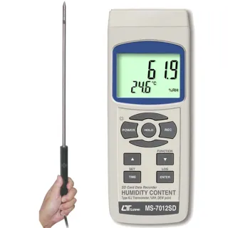 【Lutron 路昌】Lutron 路昌 MS-7012SD 記憶式 溫溼度計(溫溼度計)