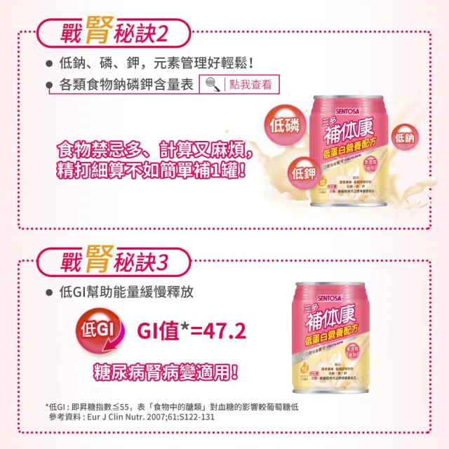 【三多-週期購】補体康低蛋白營養配方(240mlx24罐)