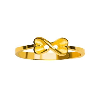【金品坊】黃金戒指無限愛心戒指 0.48錢±0.03(純金999.9、純金戒指、黃金戒指)