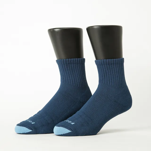 【Footer除臭襪】螺旋氣墊輕壓力襪-男款6雙-局部厚(T98L)