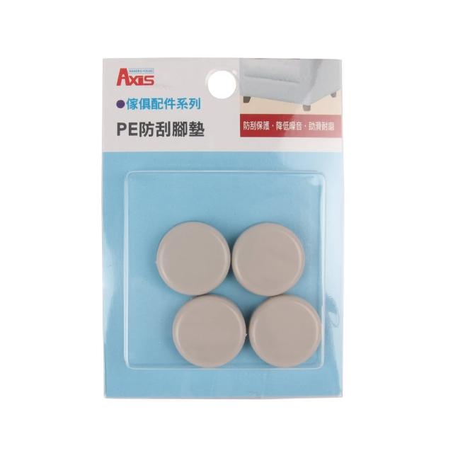 【特力屋】PE防刮腳墊-圓25mm 4入