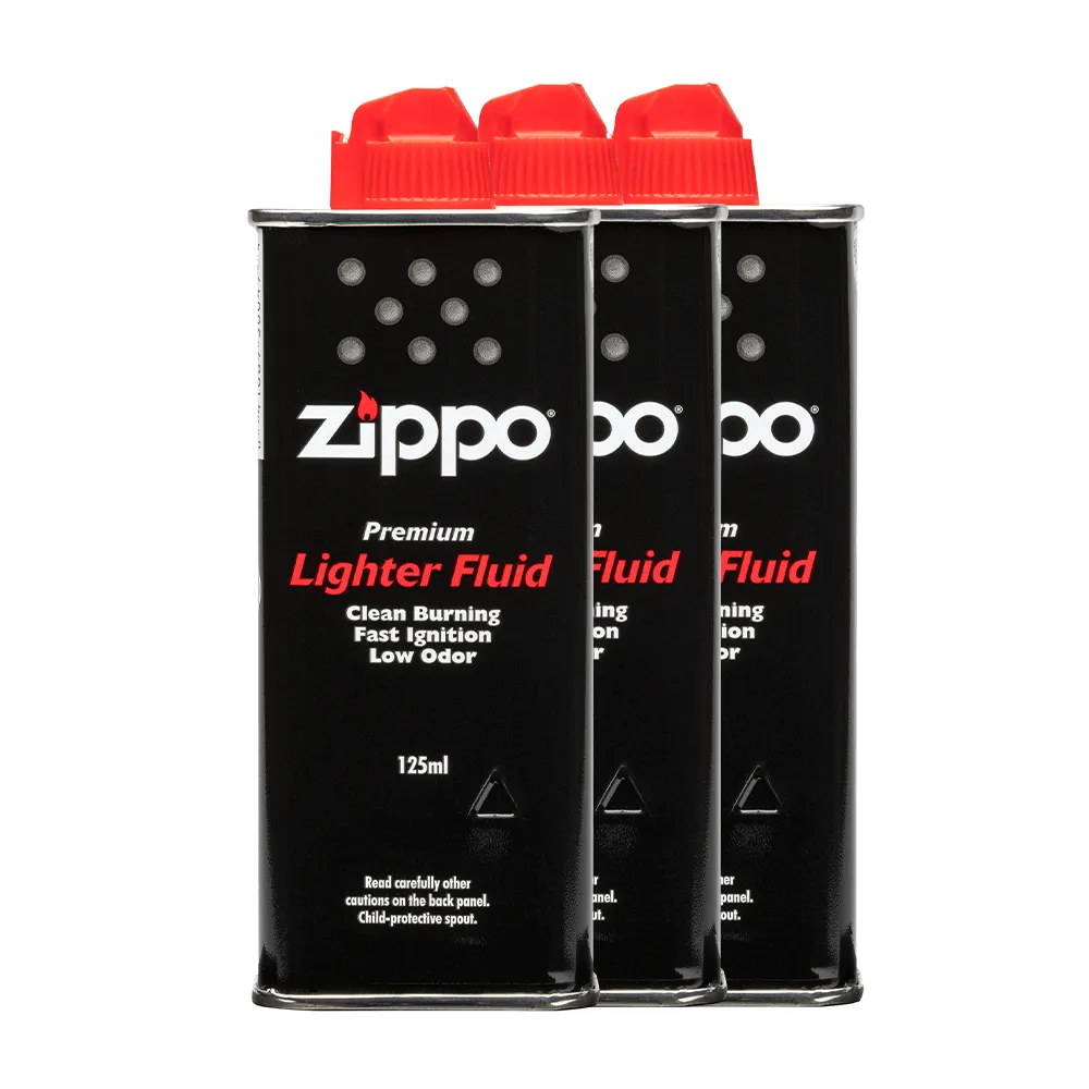 【Zippo官方直營】原廠打火機專用油 125ml 三入組(Zippo 原廠打火機專用油)