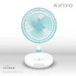 【KINYO】8吋充插二用充電風扇CF-885(行動風扇2入組)
