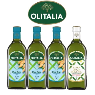 【Olitalia奧利塔】玄米油+特級初榨橄欖油料理組(1000mlx4瓶)