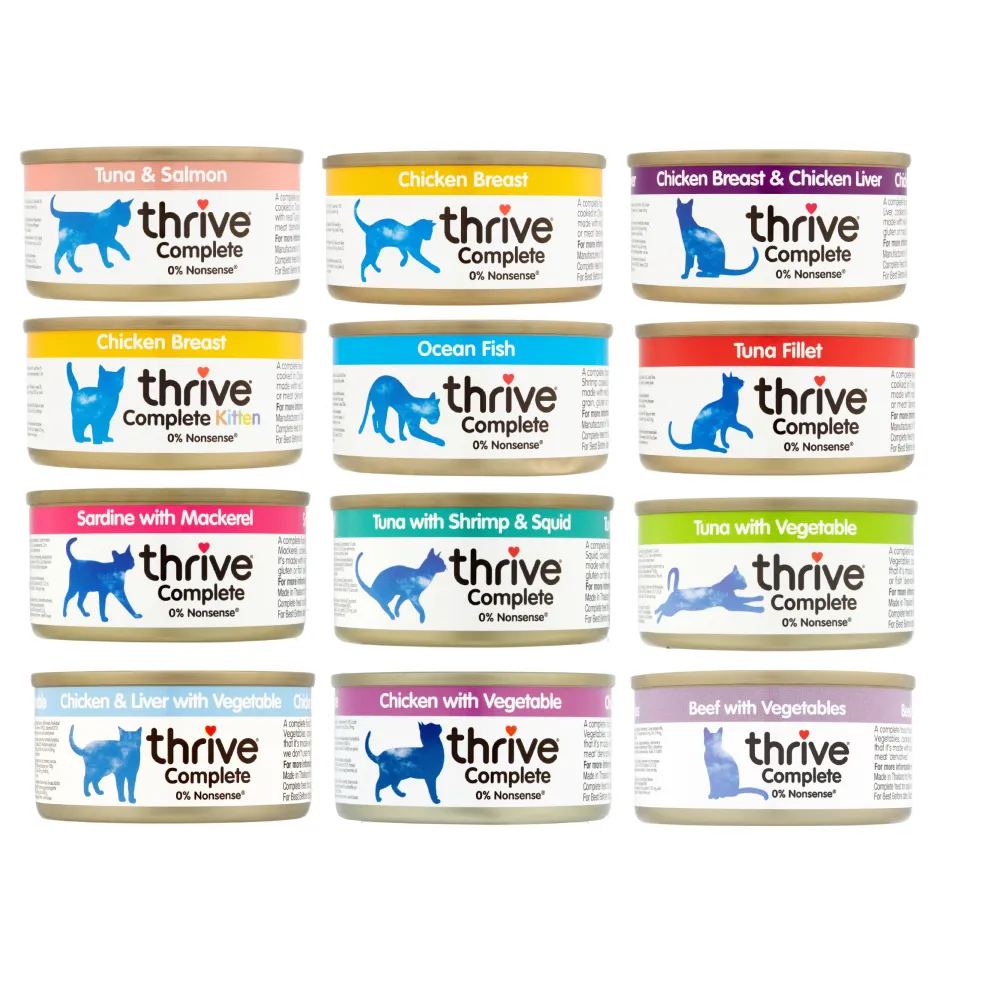 【Thrive】脆樂芙貓罐 75g-12入多口味任選(湯罐 低脂 純肉 不加膠 補充水份 主食罐 全齡貓)