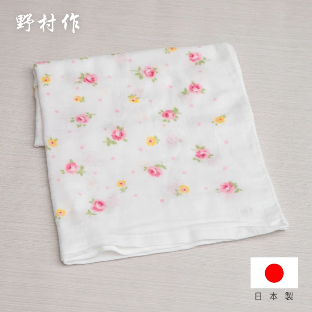 【日本野村作】Baby Gauze兒童棉紗浴巾-玫瑰粉