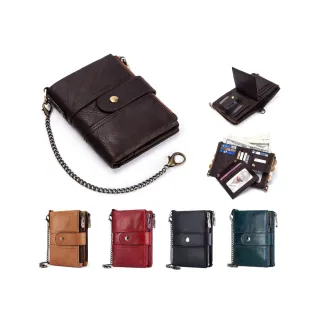 【玩皮工坊】頭層牛皮防盜13卡位短夾 LH706 男夾(5色可選)