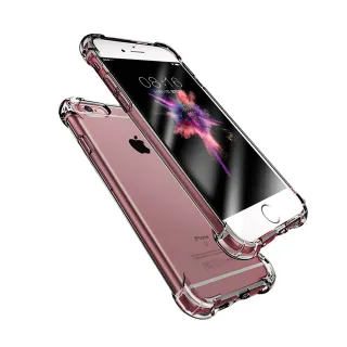 iPhone6 6s 手機保護殼透黑加厚四角防摔氣囊保護套款(iPhon6手機殼 iPhon6S手機殼)