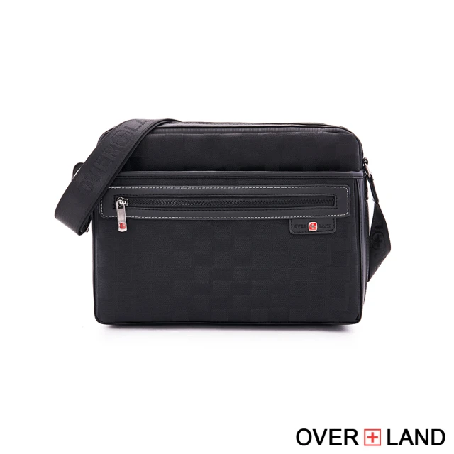 【OverLand】美式十字軍 - 美式潮酷格紋輕體側背包(2714)