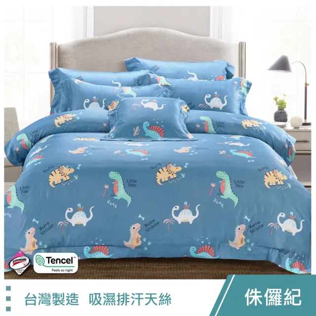 【這個好窩】台灣製 吸濕排汗天絲床包枕套組-單人3尺(贈天絲枕套2入 花色隨機)