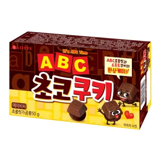【Lotte 樂天】韓國樂天字母巧克力風味餅乾(50g)