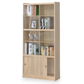 【時尚屋】格納3x6尺玻璃滑門式書櫃RC7-C36(免運費 免組裝 書櫃)