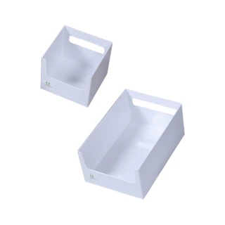 【KEYWAY 聯府】賀知分隔收納盒1.3L+3.6L-3入(MIT台灣製 Green made 廚房/櫥櫃/浴室整理置物盒)