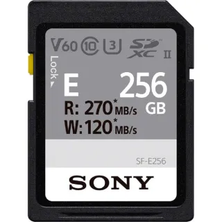 【SONY 索尼】SDXC U3 256GB 記憶卡 SF-E256(公司貨)
