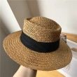 【OT SHOP】帽子 草帽 編織帽 遮陽帽 海灘帽 C2142(海邊遮陽 防曬 白色緞帶 帽圍可調 帽子)