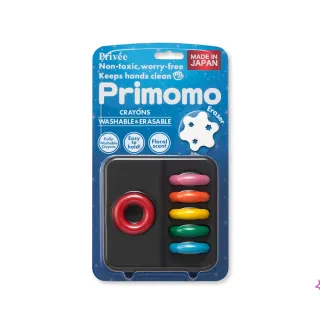 【Primomo】普麗貓趣味蠟筆6色 - 附橡皮擦(圓圈)
