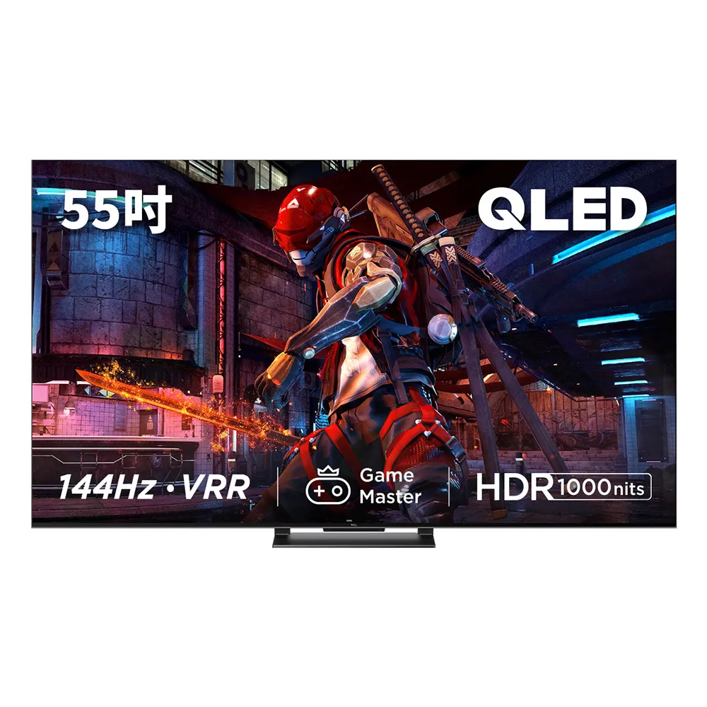 【TCL】55型 4K QLED 144Hz Google TV 量子智能連網顯示器(55C745-基本安裝)