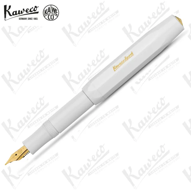 【KAWECO】CLASSIC SPORT系列 白色 金尖 鋼筆