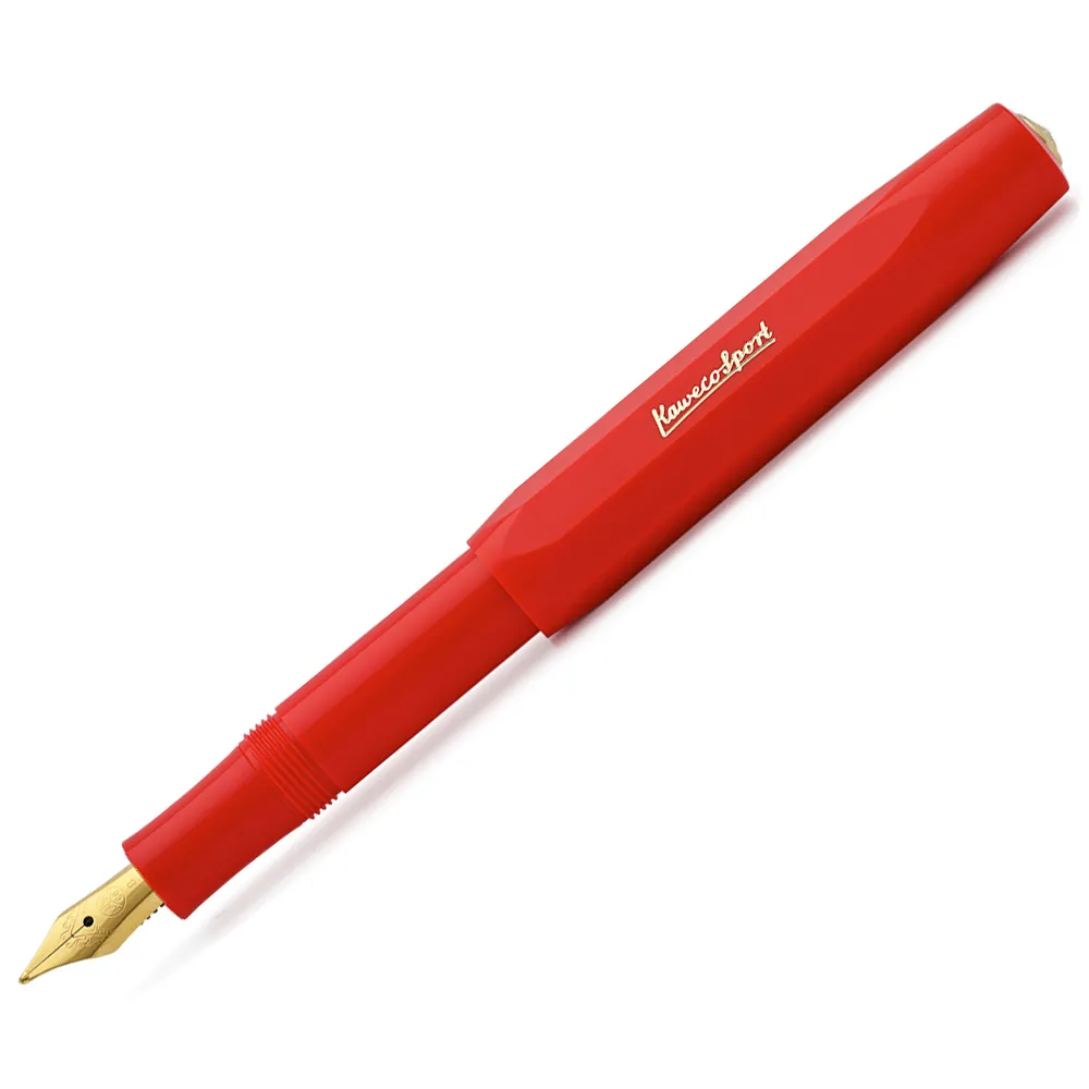 【KAWECO】CLASSIC SPORT系列 紅色 金尖 鋼筆