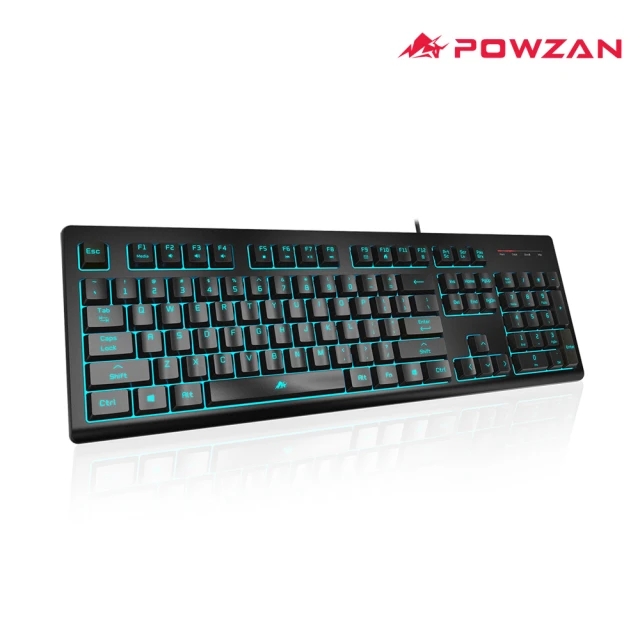 【POWZAN】KB800幻彩靜音遊戲鍵盤