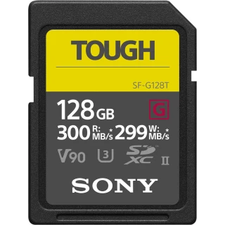 【SONY 索尼】SDXC U3 128GB 超高速防水記憶卡 SF-G128T(公司貨)