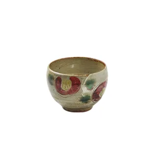 【有種創意食器】日本美濃燒 - 手感和風茶杯 - 山茶花
