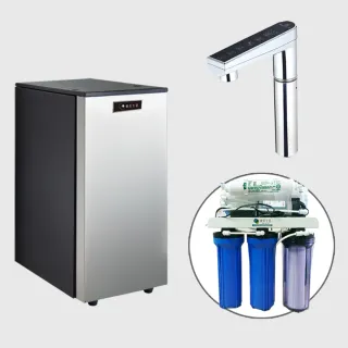 【德克生活】K900三溫冰冷熱觸控式廚下型飲水機(搭配公規RO 5道逆滲透過濾器含壓力桶)