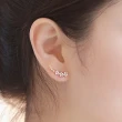 【Emi 艾迷】韓系925銀針流星縈繞鋯石耳環