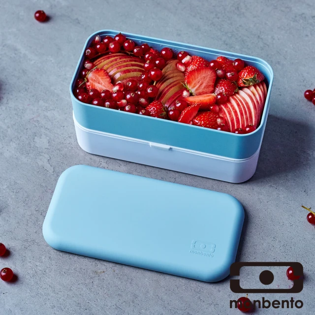 【MONBENTO】雙層餐盒-藍色水晶(MB-11010018)