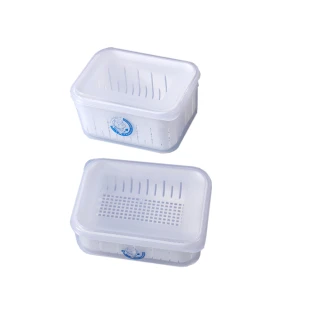 【真心良品】沃爾濾水保鮮盒 3.5L+扁型2.5L(4入組)