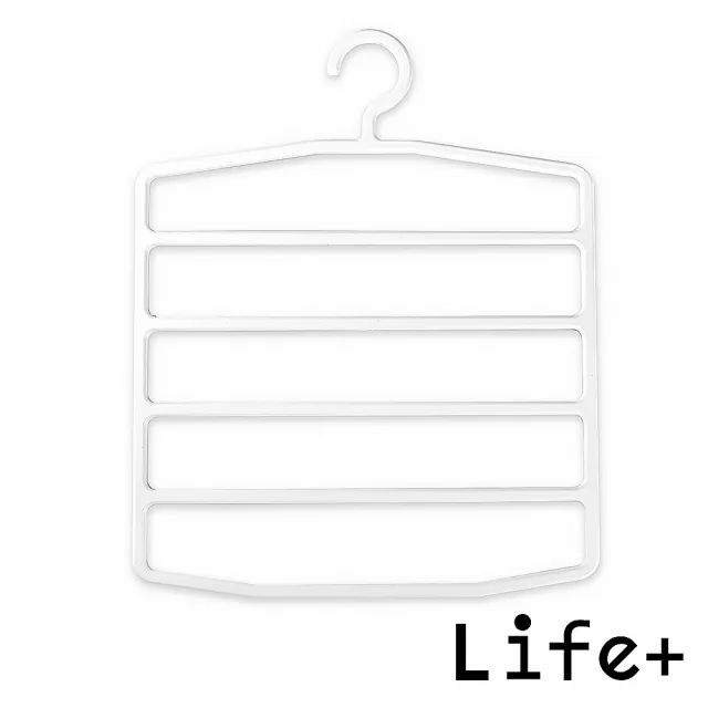 【Life+】極簡系五層衣物收納架 衣褲衣架(曬衣架 衣架 吊衣架 掛衣架)