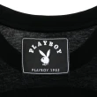 【PLAYBOY】三色拼接短袖上衣(黑色)