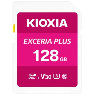 【KIOXIA  鎧俠】EXCERIA PLUS 128GB UHS-I V30 U3 SDXC 記憶卡
