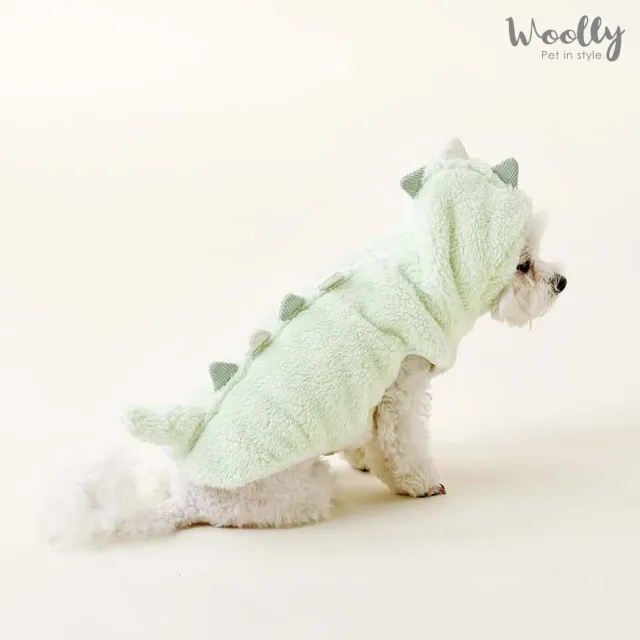 【WOOLLY】萌獸刷毛背心恐龍裝(韓系狗狗衣服/狗狗背心)