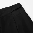 【OUWEY 歐薇】俐落都會全長微寬直筒褲(黑色；S-L；3233326546)