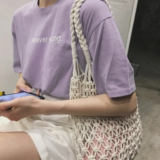 【D.studio】韓版寬鬆字母短袖上衣(短袖t恤 女裝 顯瘦上衣 衣服 寬鬆上衣 素T T311)