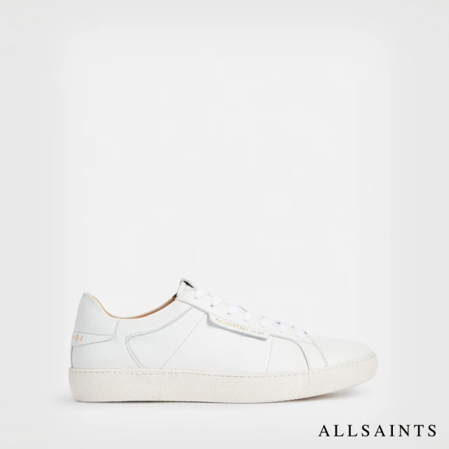 ALLSAINTS SHEER 皮革運動鞋White折扣推薦