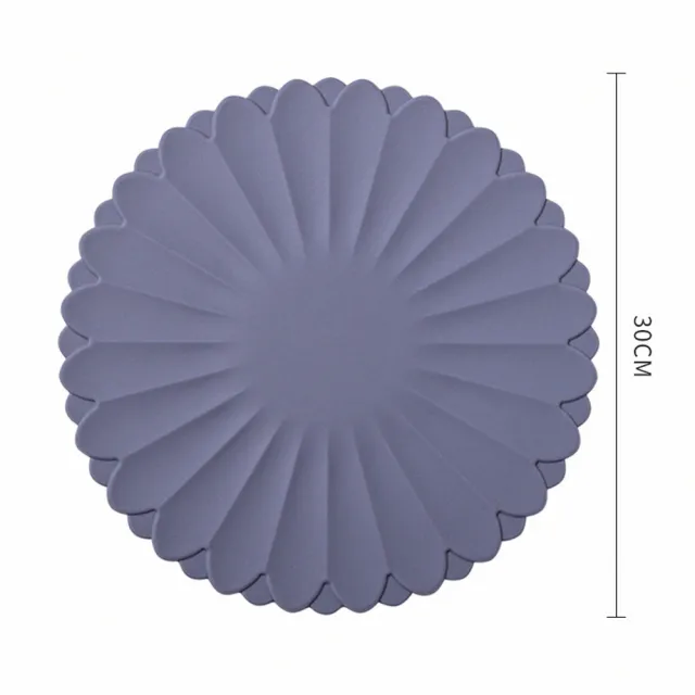 【zozo】花朵矽膠隔熱墊30cm(防熱防燙 鍋墊 桌墊 杯墊 防滑墊 止滑墊 餐墊 防燙墊 廚房)